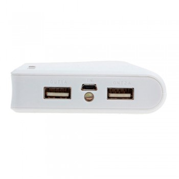 Dual usb 4x 18650 DIY Power Bank Box External Battery Charger Powerbank Case w/ LED Light Charger Shell