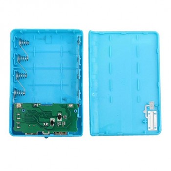 Dual usb 4x 18650 DIY Power Bank Box External Battery Charger Powerbank Case w/ LED Light Charger Shell