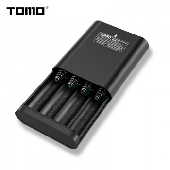 Tomo Poverbank Case P4 2019 New LED Intelligent Portable Charger 18650 Battery Chargers Box 5V2A DIY Power Bank Cases Retail