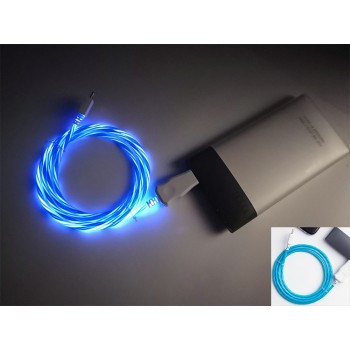 Dorwee USB Type C Cable for Samsung Galaxy S9 S8 USB Cable Type C Charging Cable for Xiaomi Huawei LED Light Type-c Phone cable