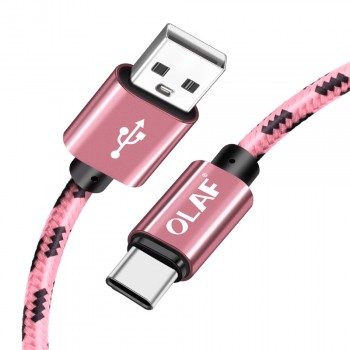 Olaf USB C Cable 1M 2M 3M Fast Charging Type-C USB 3.1 Data Cord cable For Samsung S9 pocophone F1 Mobile Phone Charger Cables