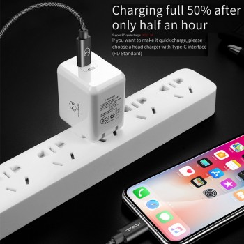 MCDODO USB C PD Cable USB-C to 8 Pin Quick Charging Cable For iPhone X 8 Plus Phone Data Cable For iPhone XS MAX XR Charger Cord