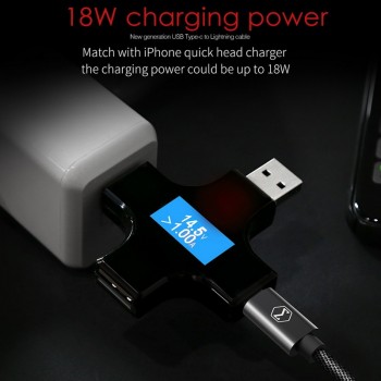 MCDODO USB C PD Cable USB-C to 8 Pin Quick Charging Cable For iPhone X 8 Plus Phone Data Cable For iPhone XS MAX XR Charger Cord