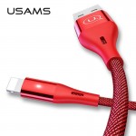 USAMS USB Cable for Lighting Cable for iPhone Cable 2m 2.4A fast charging Data Cable for iPhone X 8 7 6 6s plus 5 SE 5S charger