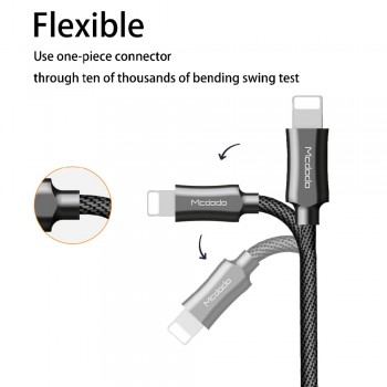 MCDODO USB Cable 2.4A for iPhone Cable XS Max XR 8 7 6S Plus iPad mini For Lightning fast Charging Cable mobile Phone Cord Data