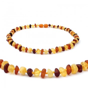 DR Classic Natural Amber Necklace Supply Certificate Authenticity Genuine Baltic Amber Stone Baby Necklace Gift 10 Color 14-33cm