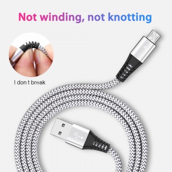 Olaf Micro USB Cable 2.4A LED Fast Charging USB Data Cable Mobile Phone Charging Cable for Samsung S7 S6 Huawei Android Cable