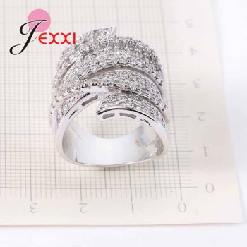 JEMMIN Luxury Charm Big Ring for Women Wedding Appointment Jewelry High Quality Lover Girlfriend Birthday Gift Popular Sale