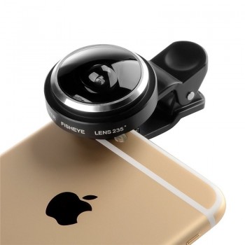 Universal Wide Angle Fisheye Lens For Mobile Phone Camera Lenses Clip-on 235 Degree Super HD Fish Eye For iPhone Xiaomi Lens