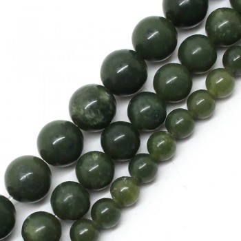Natural Stone Beads AAA+ Genuine Canada Jade Beads For Jewelry Making 15inch 6/8/10/12mm Spacer Beads Diy Jewelry