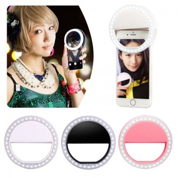 Portable LED Flash Fill Light Up Selfie Luminous Lamp Phone Ring Camera Photography For iPhone 6 6S 7 8 Plus X Xiaomi Huawei
