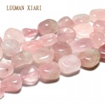LUOMAN XIARI Irregular Natural Rose Quartz Stone Bead For Jewelry Making DIY Bracelet Necklace Material about 8-12mm Strand 15