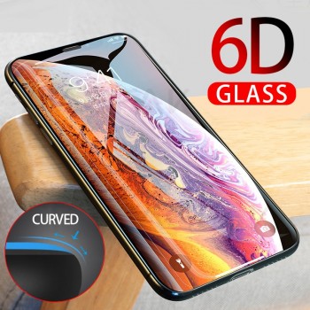 NAGFAK 6D Curved Edge Full Cover Screen Protector For iPhone XS Max XR X 0.27mm Tempered Glass On The For iPhone X 10 Glass Film