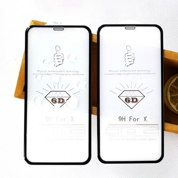 NAGFAK 6D Curved Edge Full Cover Screen Protector For iPhone XS Max XR X 0.27mm Tempered Glass On The For iPhone X 10 Glass Film