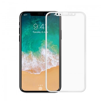 Dreamysow Only Blackamp;White 3D Carbon Fiber Tempered Glass for iphone X 5.8inch Screen Protector film For iPhone 8 7 6 6S Plus XS