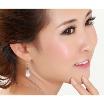 OMHXZJ Wholesale Fashion jewelry Girl woman man Men Red agate Drops water Opal cats eye 925 sterling silver Stud earrings YS08
