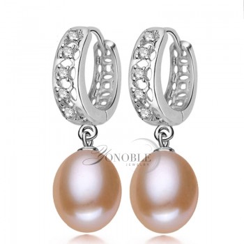 Real freshwater pearl earrings for women,925 sterling silver pearl earrings fine white pearl earrings jewelry brincos perolas