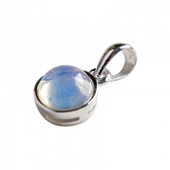 INALIS New Fine Jewelry S925 Sterling Silver Gemstone Pendant Agate Amethyst Tiger Eye Opal Redstone Sandstone Without Chain