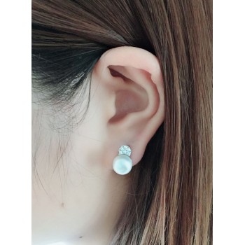 925 sterling silver earrings with pearl,real black natural freshwater earrings pearl women,clip on earrings