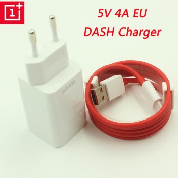 Original ONEPLUS 6T Dash Charger 5V 4A EU USB Fast Charger Adapter, USB 3.1 Quick Charge Data Dash Cable For Oneplus 3 3T 5 5T 6