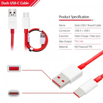 Original ONEPLUS 6T Dash Charger 5V 4A EU USB Fast Charger Adapter, USB 3.1 Quick Charge Data Dash Cable For Oneplus 3 3T 5 5T 6