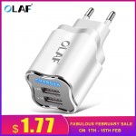 EU/US Plug 2 Port USB Charger 5V 2.1A Wall Adapter Mobile Phone Charger For Samsung s9 Xiaomi Tablet Portable usb phone charging