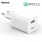 Baseus 24W Quick Charge 3.0 USB Charger QC3.0 Travel Wall Mobile Phone Charger for iPhone Xiaomi Tablet iPad EU QC Fast Charging
