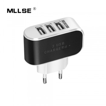 EU US 3 Ports USB Charger 3A Portable Mobile Phone Chargers Travel Wall Charger for iPhone ipad Samsung Xiaomi Huawei
