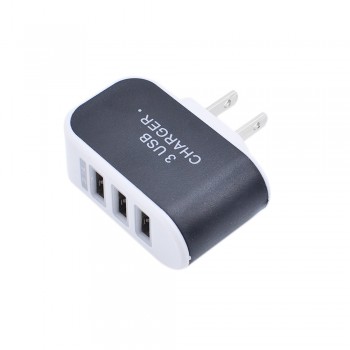 EU US 3 Ports USB Charger 3A Portable Mobile Phone Chargers Travel Wall Charger for iPhone ipad Samsung Xiaomi Huawei