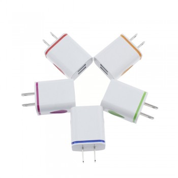 2A LED Dual USB Phone Charger Adapter EU US Plug Fast Charging Wall Travel AC Charger Adapter For iPhone 7/7Plus