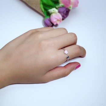 2019 Hot Sale Fashion jewelry 925 Silver Crystal from Swarovski Simple wild small love opening ring Fit Women and female as gift