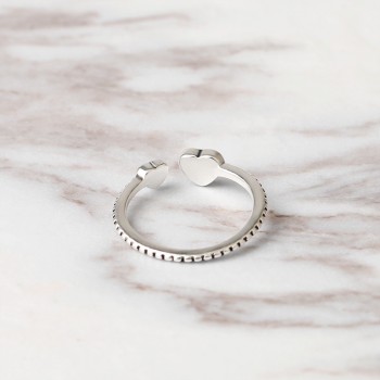 2019 Hot Sale Fashion jewelry 925 Silver Crystal from Swarovski Simple wild small love opening ring Fit Women and female as gift