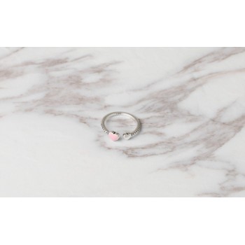 2019 Hot Sale Fashion jewelry 925 Silver Crystal from Swarovski Simple wild small love opening ring Fit Women and female as gift