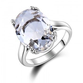 Fashion Womens Jewelry S925 Silver Ring Mystic Fire Rainbow Topaz Rings Promotion Elegant Wedding Jewelry anillos Party Gift
