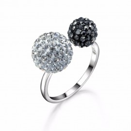Dormith 925 Sterling Silver with Cubic Zirconia Engagement Rings for Women Size Can Be Adjustable