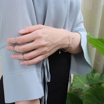 Women Unique Adjustable Opening 925 Sterling Silver Finger Ring Retro Carved Toe Ring Beach Foot Jewelry