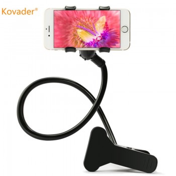 Kovader Universal flexible Arm Lazy Phone Holder Bed Gooseneck Cellphone Stand Desk Stents Table Clip Bracket for iphone samsung
