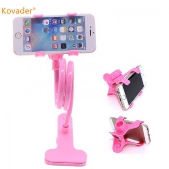 Kovader Universal flexible Arm Lazy Phone Holder Bed Gooseneck Cellphone Stand Desk Stents Table Clip Bracket for iphone samsung