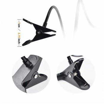 Kovader Universal flexible Arm Lazy Phone Holder Bed Gooseneck Cellphone Stand Desk Stents Table Clip Bracket for iphone samsung