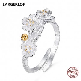 LARGERLOF 925 Silver Ring Women Handmade Fine Jewelry Silver 925 Jewelry Ring silver 925  JZ12077