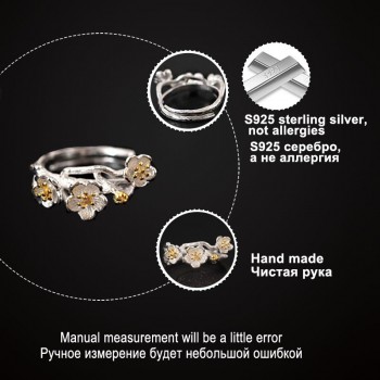 LARGERLOF 925 Silver Ring Women Handmade Fine Jewelry Silver 925 Jewelry Ring silver 925  JZ12077