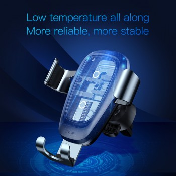 Baseus Qi Wireless Charger Car Holder for iPhone XS XR Samsung Mobile Phone Holder Stand Air Vent Mount Gravity Car Phone Holder