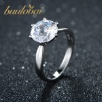 buulooai Real 925 Sterling Silver Rings Female Classic Rings For Women Party Gift Fine Jewelry