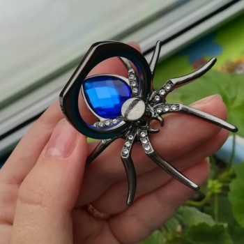 Universal Luxury metal Spider Finger Ring Holder cute 360 Rotate Ring For iphone 7 Diamond Mobile Phone Holder Finger Stand