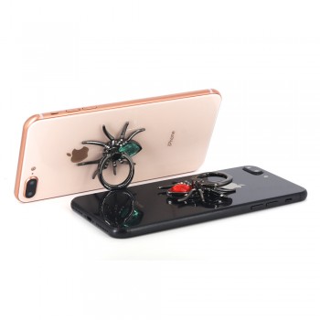 Universal Luxury metal Spider Finger Ring Holder cute 360 Rotate Ring For iphone 7 Diamond Mobile Phone Holder Finger Stand