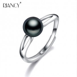RIANCY Natural Freshwater Pearl Ring Pearl Jewelry 925 Sterling Silver Rings For Women High Guality pearl Wedding Rings Gift
