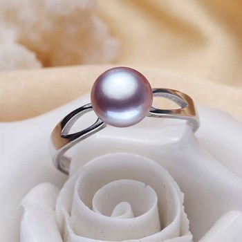 RIANCY Natural Freshwater Pearl Ring Pearl Jewelry 925 Sterling Silver Rings For Women High Guality pearl Wedding Rings Gift