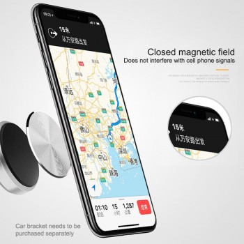 Metal Plate For Magnetic Car Phone Holder for Xiaomi Huawei Iron Sheet Sticky Magnet Disk Strong Adsorption Mobile Phone Holder