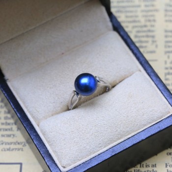 BaroqueOnly 2018Fashion Pearl Ring Jewelry of Silver Oval Natural Freshwater Pearl Rings 925 Sterling Silver Rings for WomenGift