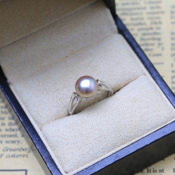 BaroqueOnly 2018Fashion Pearl Ring Jewelry of Silver Oval Natural Freshwater Pearl Rings 925 Sterling Silver Rings for WomenGift
